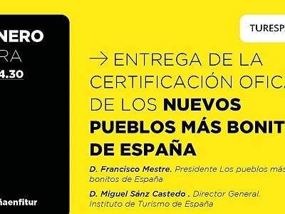Entrega de la certificación oficial de los pueblos más bonitos de España
